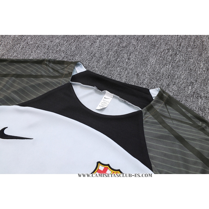 Chandal del Barcelona 23-24 Manga Corta Gris - Pantalon Corto